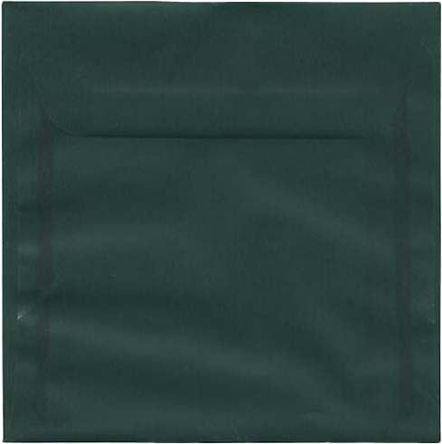 Racing Green Translucent 30lb 6 1/2 x 6 1/2 Square Envelopes