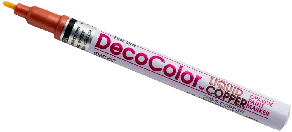 Copper Fine Line Opaque Paint Markers