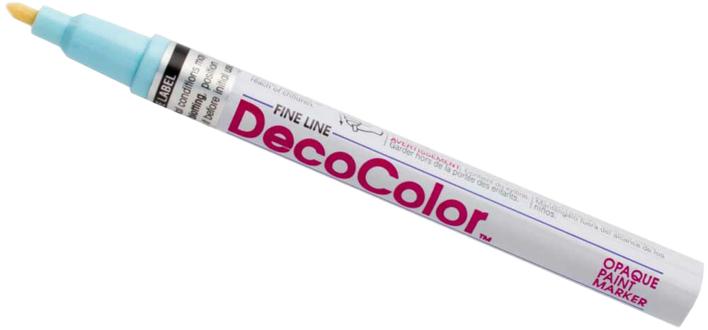 Pale Blue Fine Line Opaque Paint Markers
