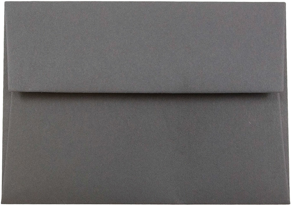 Dark Smoke Gray 28lb A1 Invitation Envelopes (3 5/8 x 5 1/8)