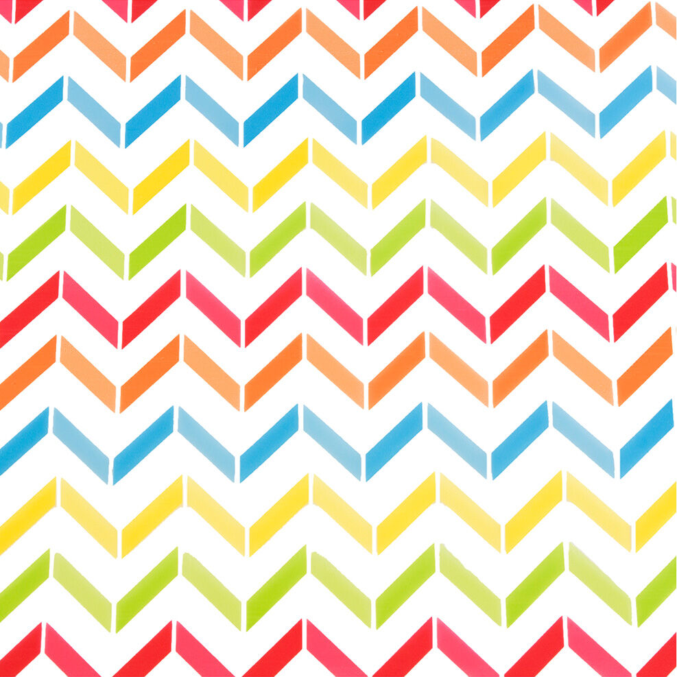 Geometric Waves Cellophane Wrapping Paper (20 Sq Ft)