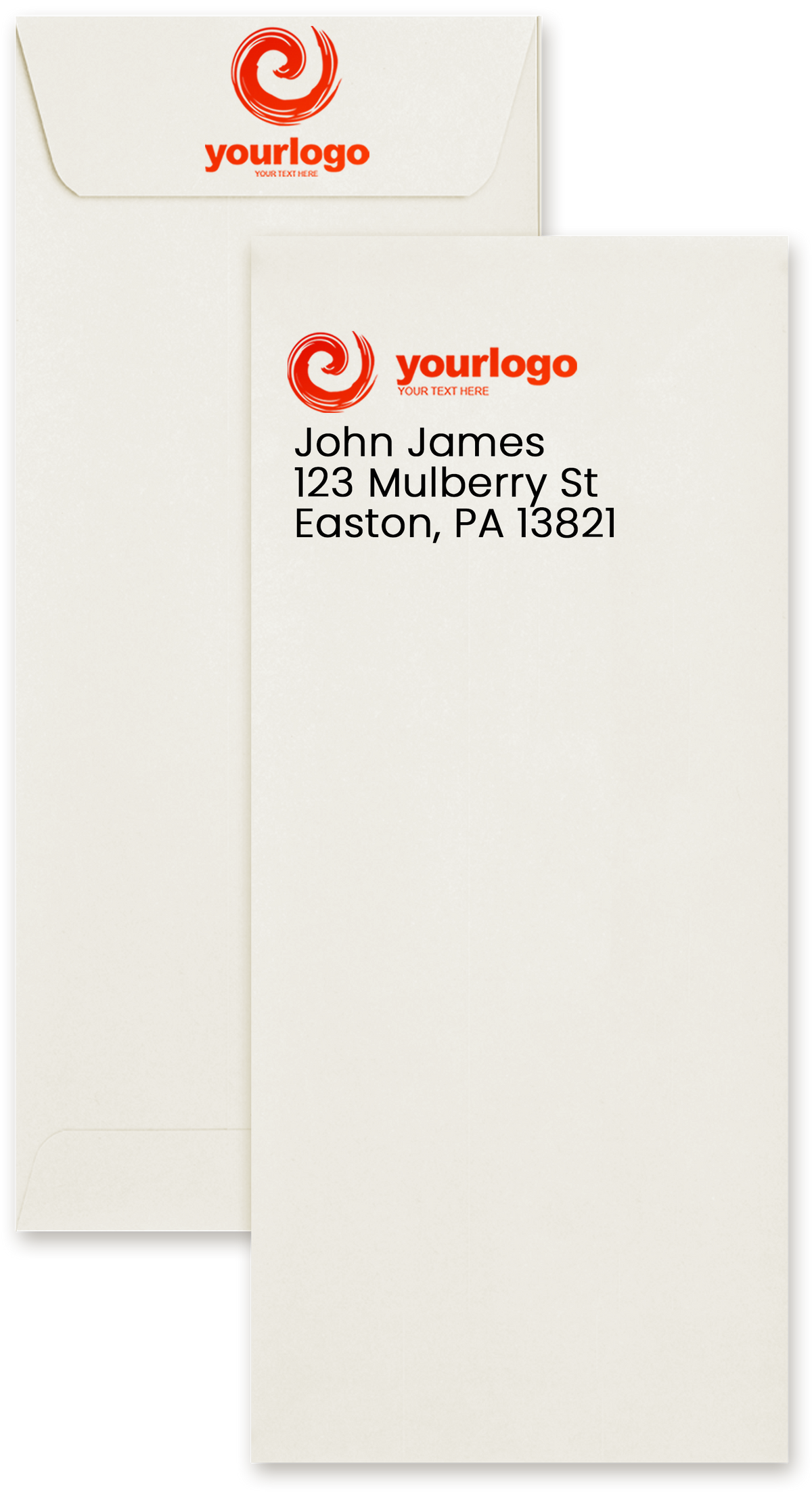 Natural Recycled 32lb #10 Policy Envelopes (4 1/8 x 9 1/2) with Peel & Seal