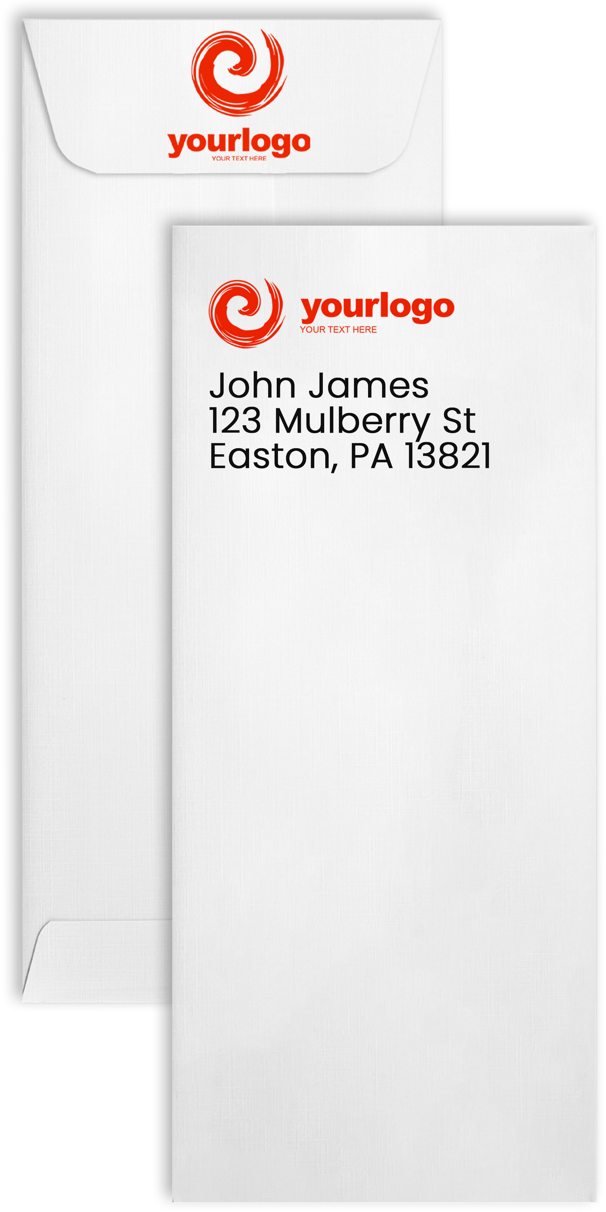 White Linen 32lb #10 Policy Envelopes (4 1/8 x 9 1/2) with Peel & Seal