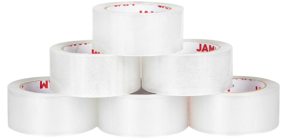Crystal Clear 660 Yards Industrial Strength Packing Tape - 6 Pack