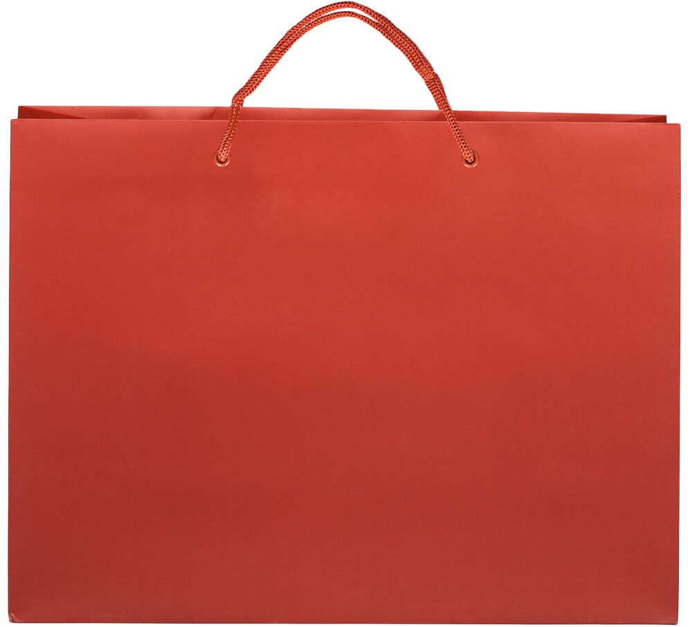 Dark Red X-Large Matte Gift Bags (16 x 12 x 6)