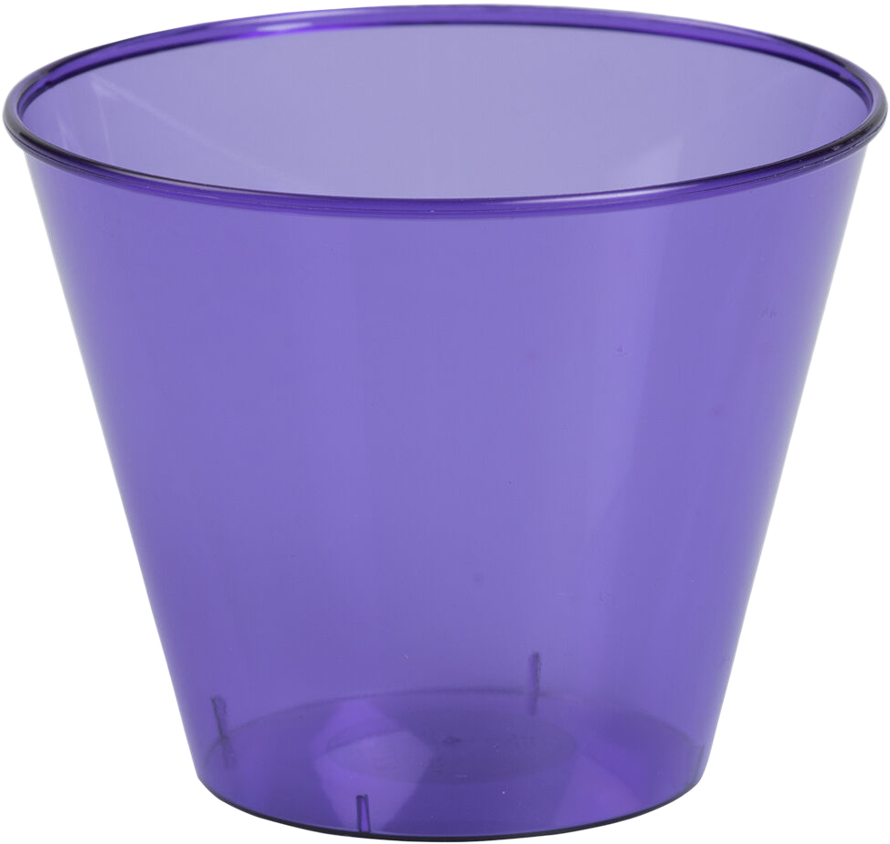 Purple Violet 9oz Plastic Tumblers - 72 Pack