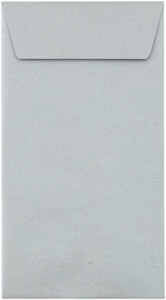Silver Metallic 32lb #7 Coin Envelopes (3 1/2 x 6 1/2) with Peel & Seal