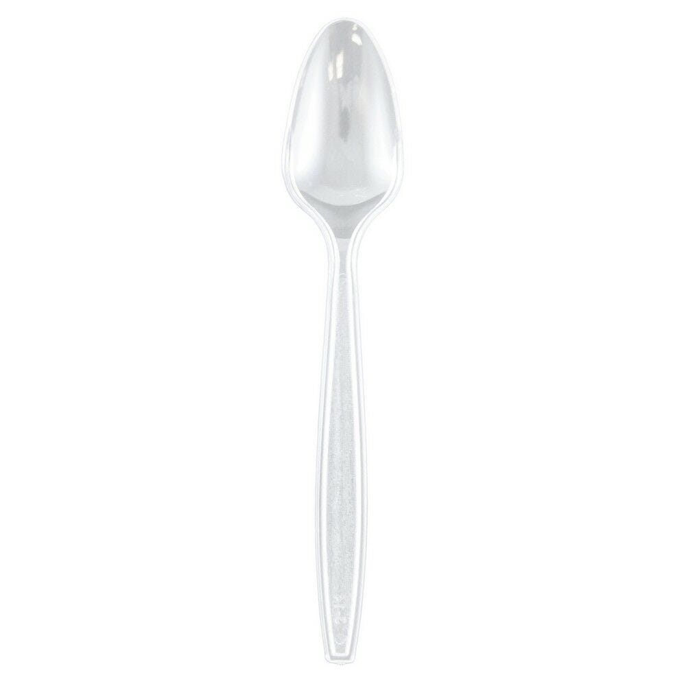 Clear Plastic Spoons - 50 Pack