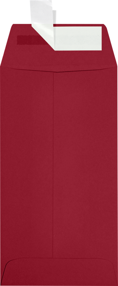 Garnet Dark Red 32lb #7 Coin Envelopes (3 1/2 x 6 1/2) with Peel & Seal