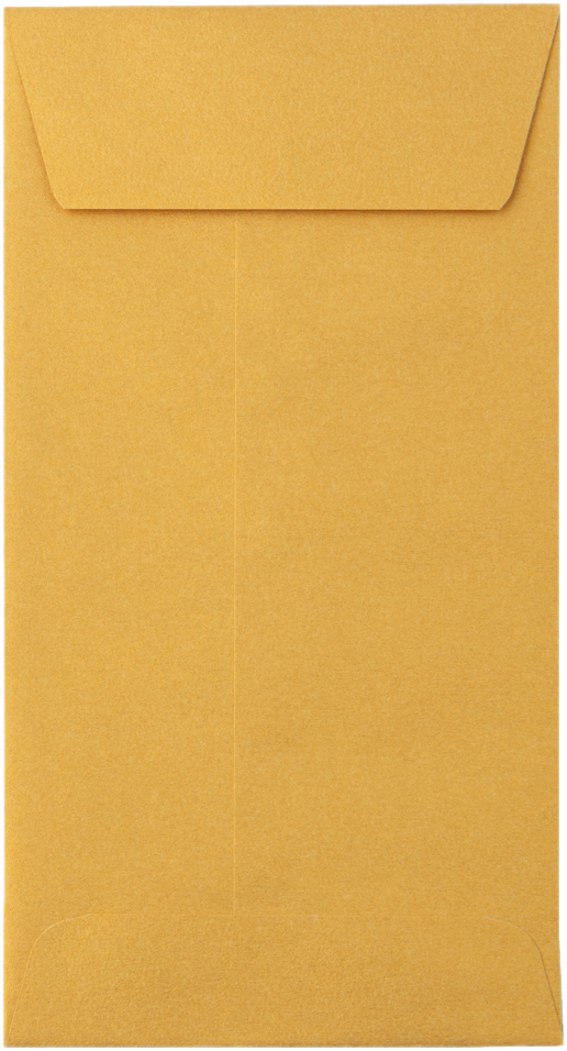 Gold Metallic 32lb #7 Coin Envelopes (3 1/2 x 6 1/2) with Peel & Seal