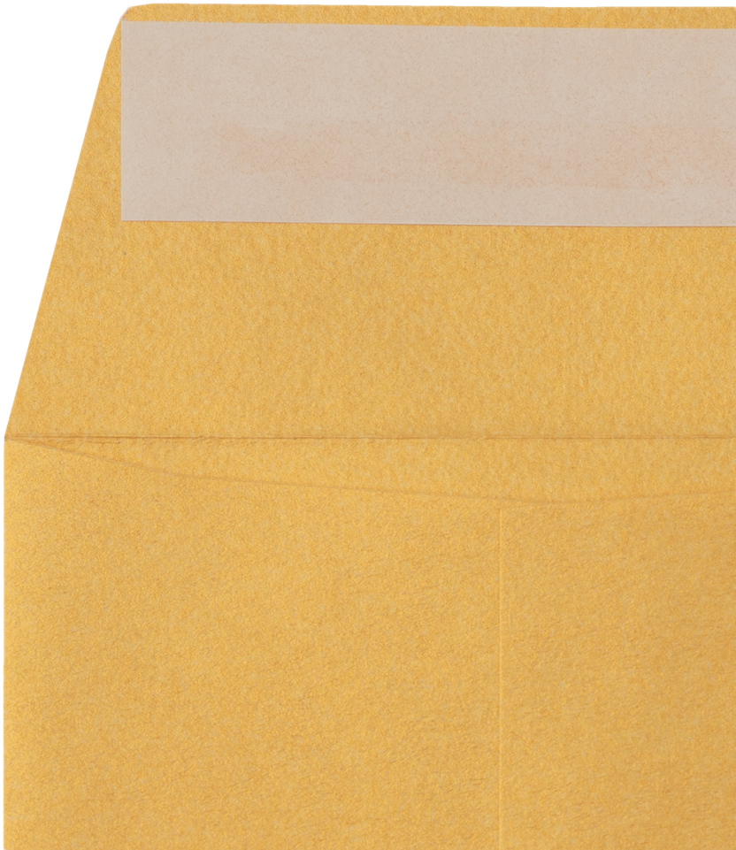 Gold Metallic 32lb #7 Coin Envelopes (3 1/2 x 6 1/2) with Peel & Seal