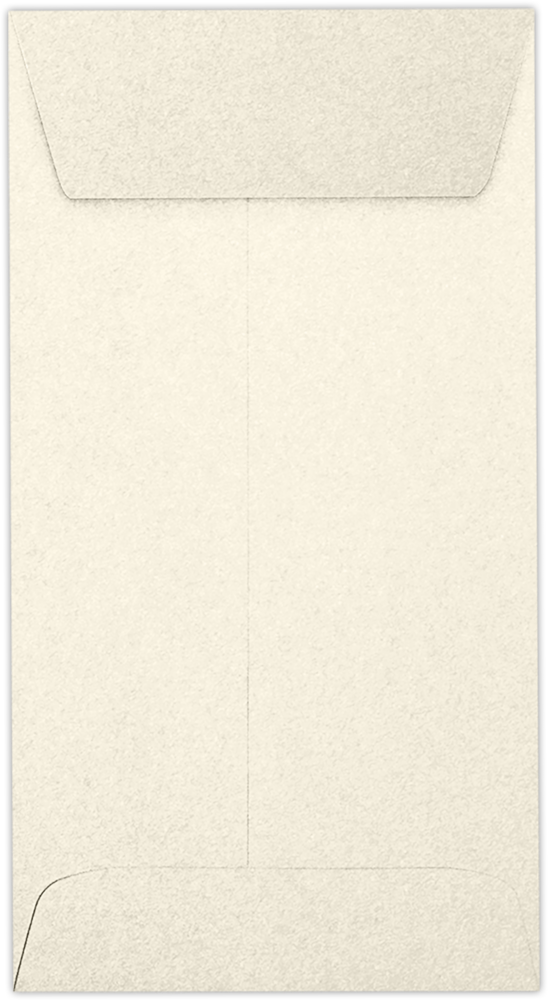 Champagne Ivory Metallic 32lb #7 Coin Envelopes (3 1/2 x 6 1/2) with Peel & Seal