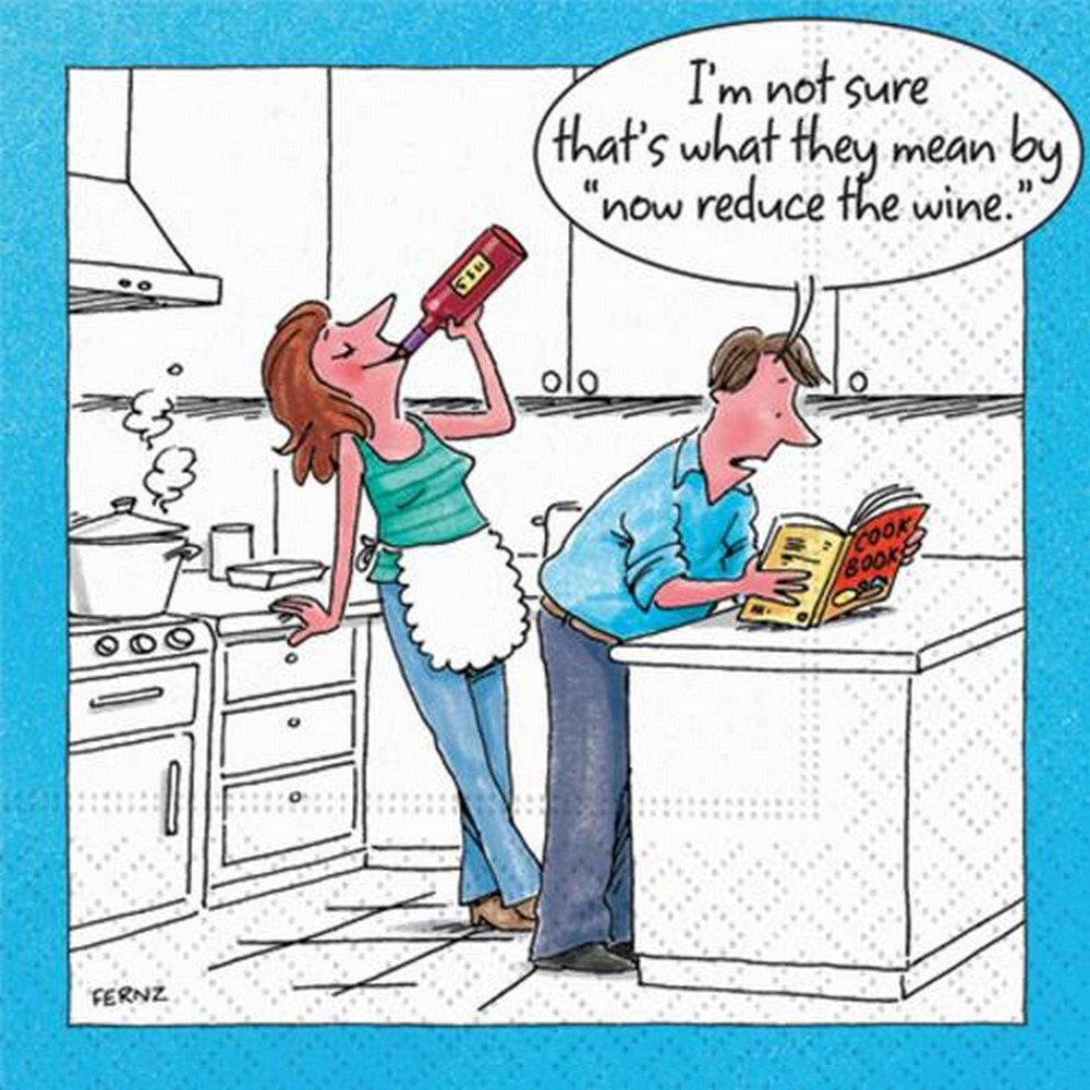 Reduce The Wine 5 x 5 Novelty Holiday Cocktail Napkins - 20 Pack
