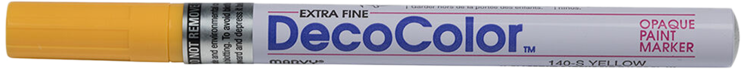 Yellow Opaque Extra Fine Line Paint Marker