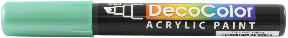 Metallic Green Chisel Tip Acrylic Paint Marker