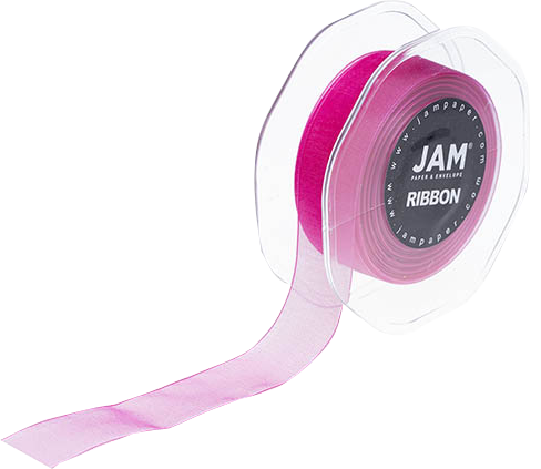 Hot Pink 7/8 Inch x 25 Yards Sheer Ribbon