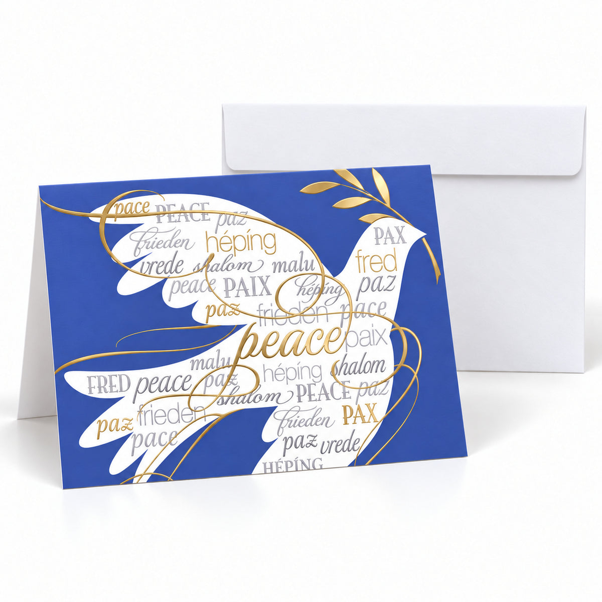 Languages of Peace 80lb 7 x 5 Foldover Card Set