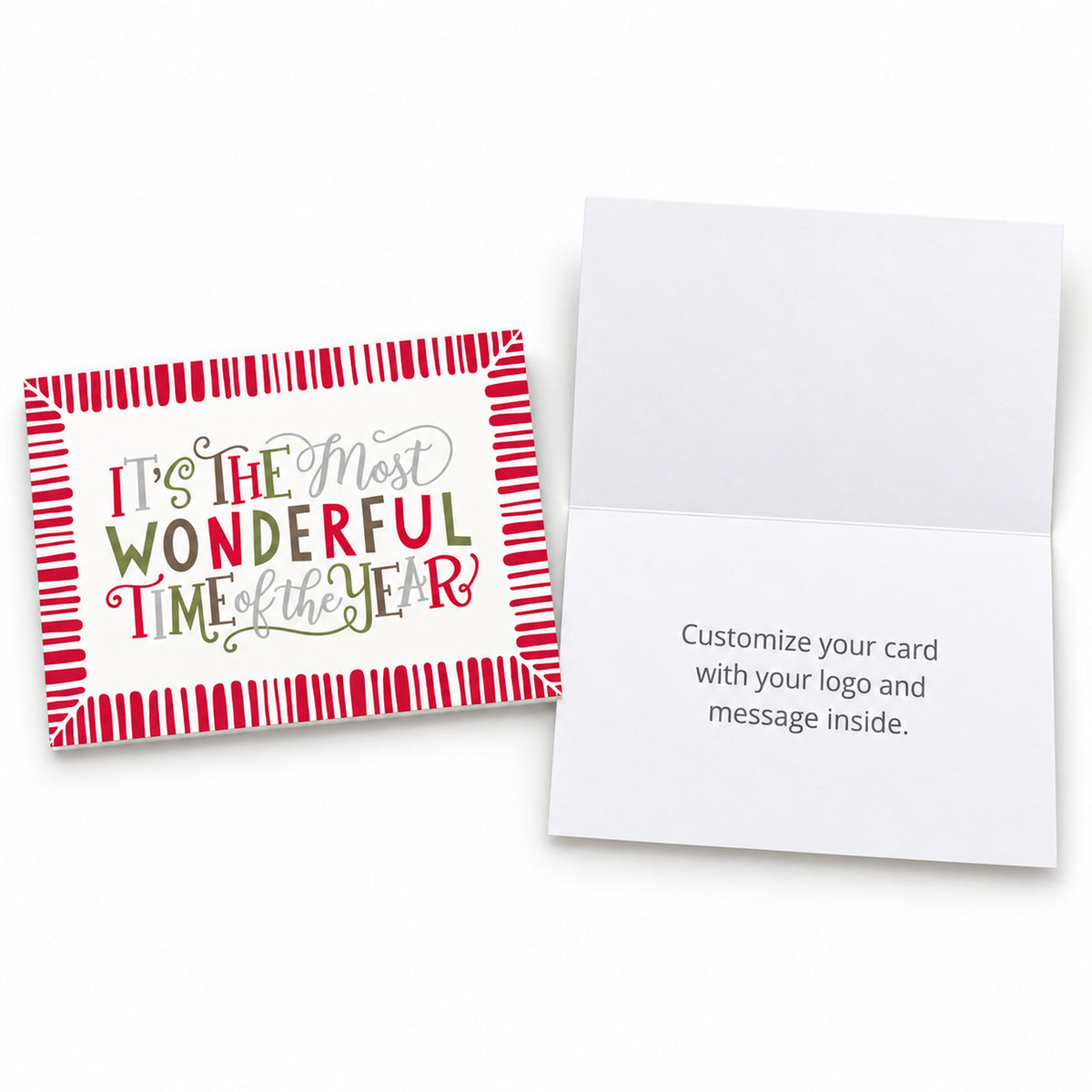 Most Wonderful Time 80lb 7 x 5 Foldover Card Set