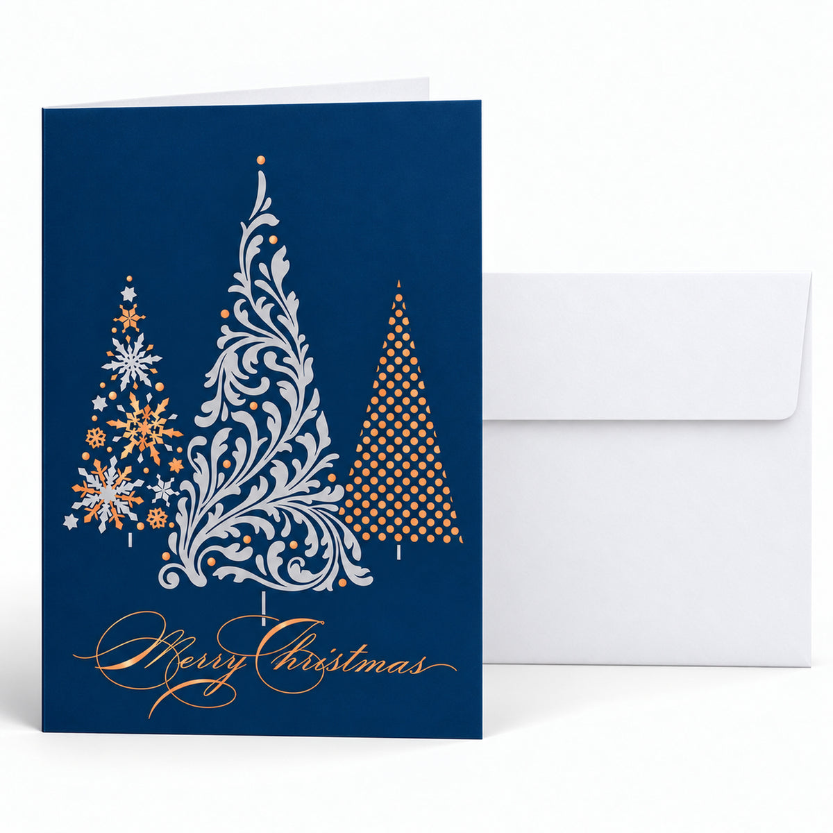 Metallic Treeline 80lb 5 x 7 Foldover Card Set