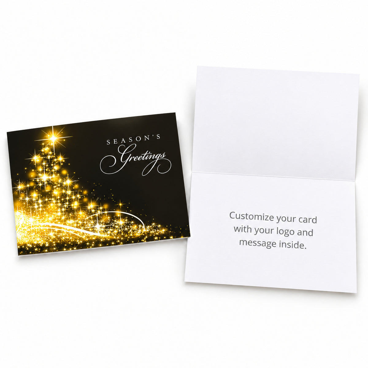 Starry Tree of Gold 80lb 7 x 5 Foldover Card Set