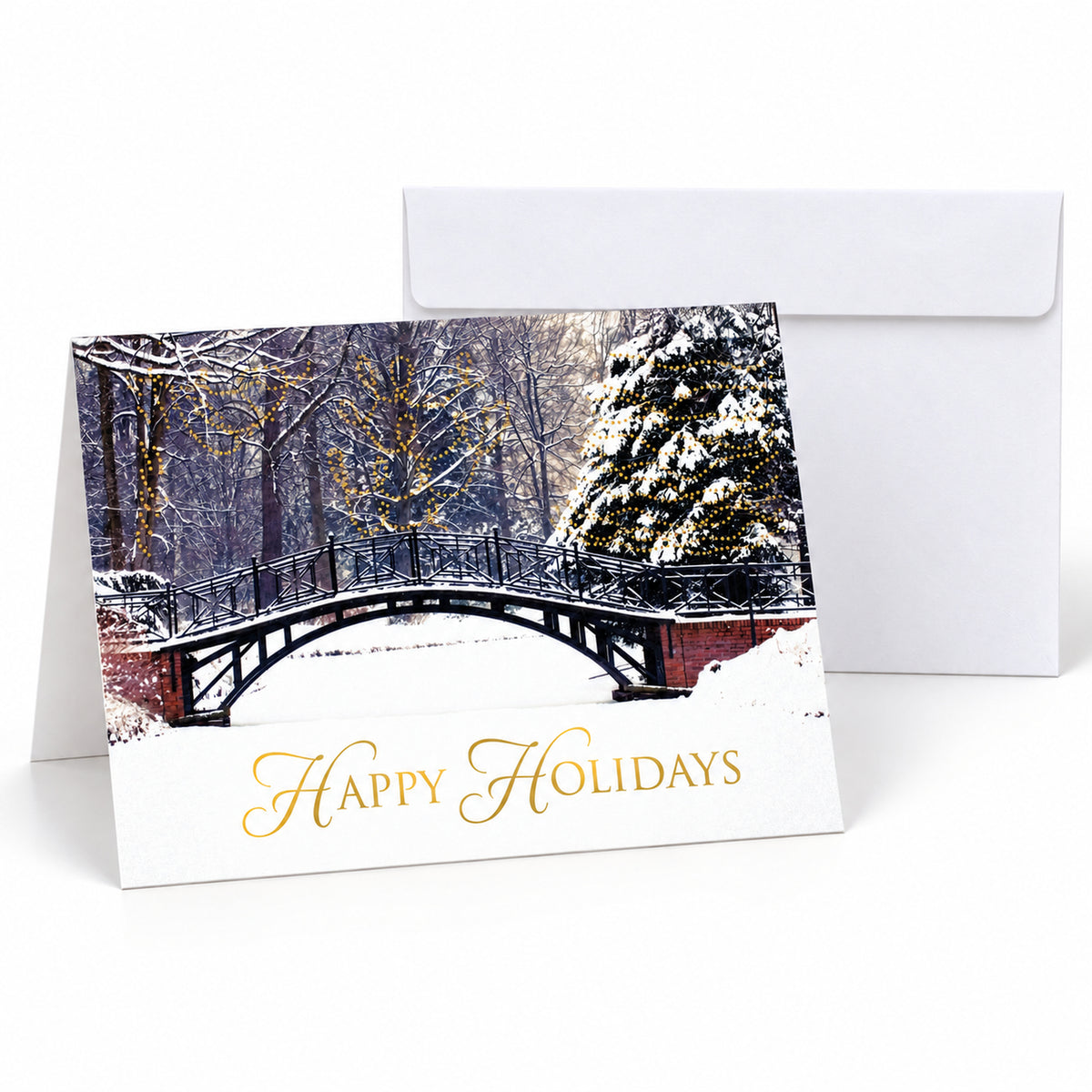 Winter Beauty 80lb 7 x 5 Foldover Card Set