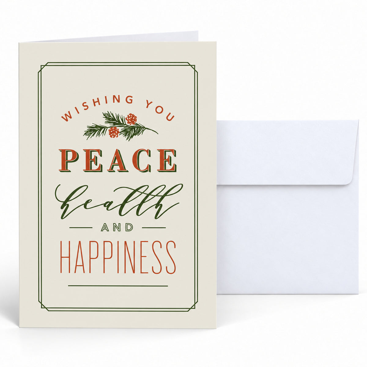 Health and Happiness 80lb 5 x 7 Foldover Card Set