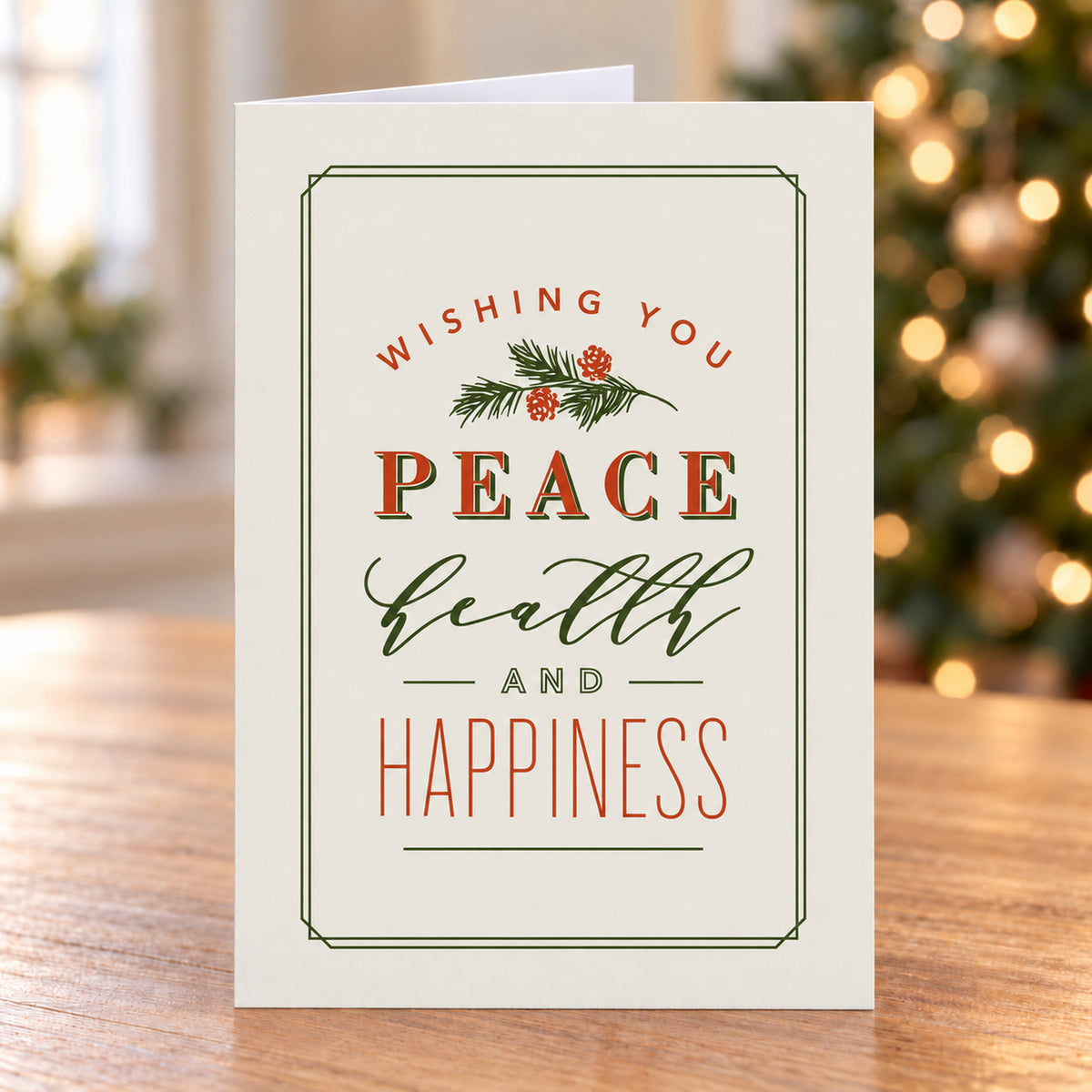 Health and Happiness 80lb 5 x 7 Foldover Card Set