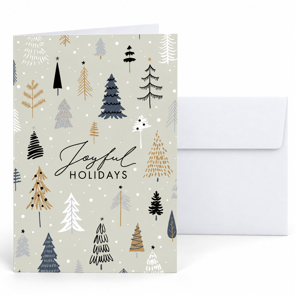 Whimsical Forest 80lb 5 x 7 Foldover Card Set