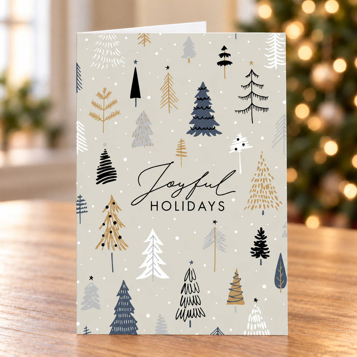 Whimsical Forest 80lb 5 x 7 Foldover Card Set