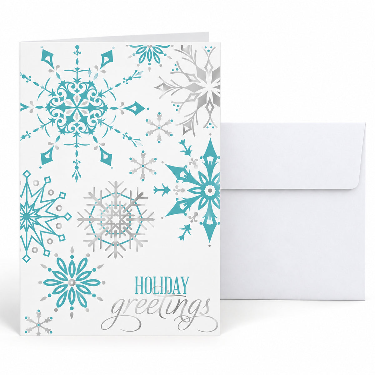 Soft Snowfall 80lb 5 x 7 Foldover Card Set