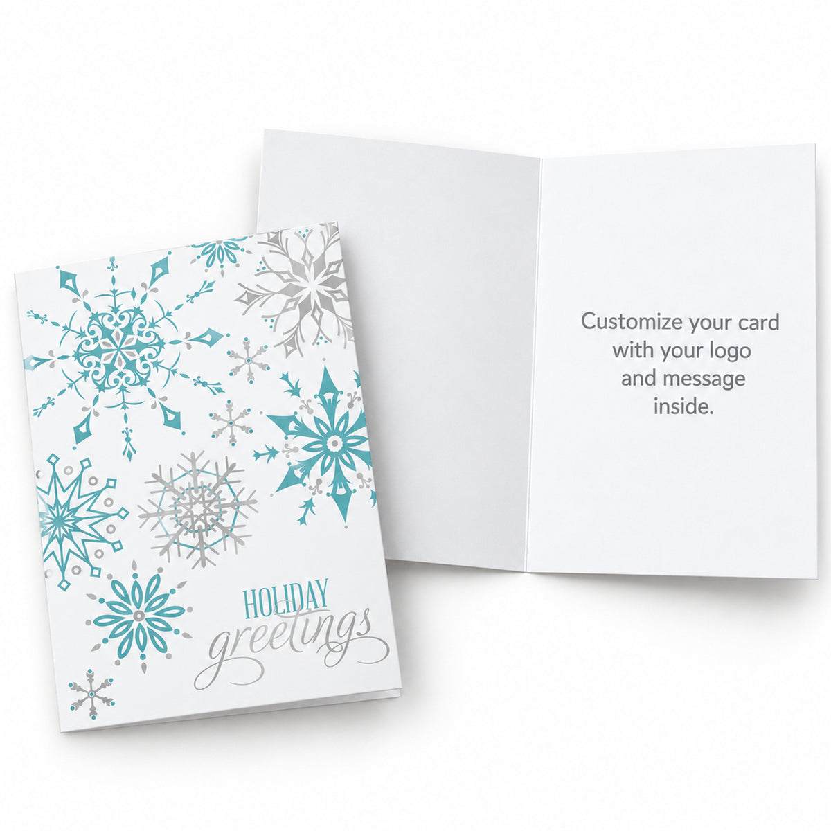 Soft Snowfall 80lb 5 x 7 Foldover Card Set