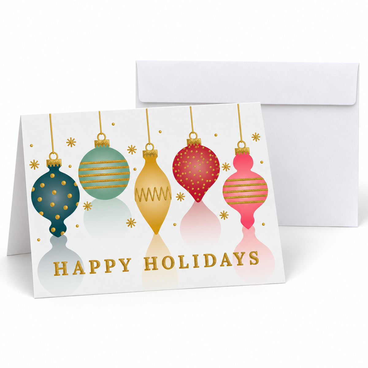 Ornamental Holidays 80lb 7 x 5 Foldover Card Set