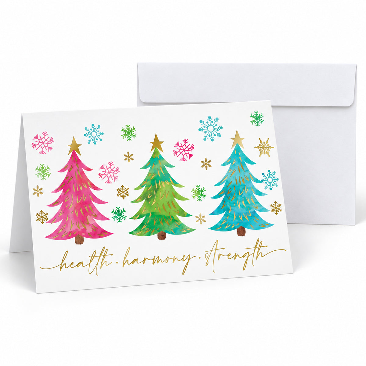 Colorful Greetings 80lb 7 x 5 Foldover Card Set