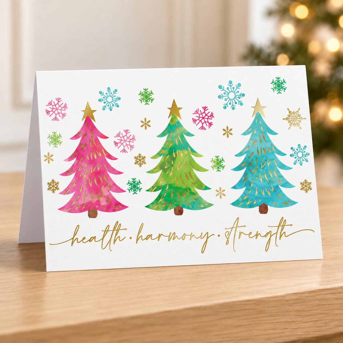 Colorful Greetings 80lb 7 x 5 Foldover Card Set
