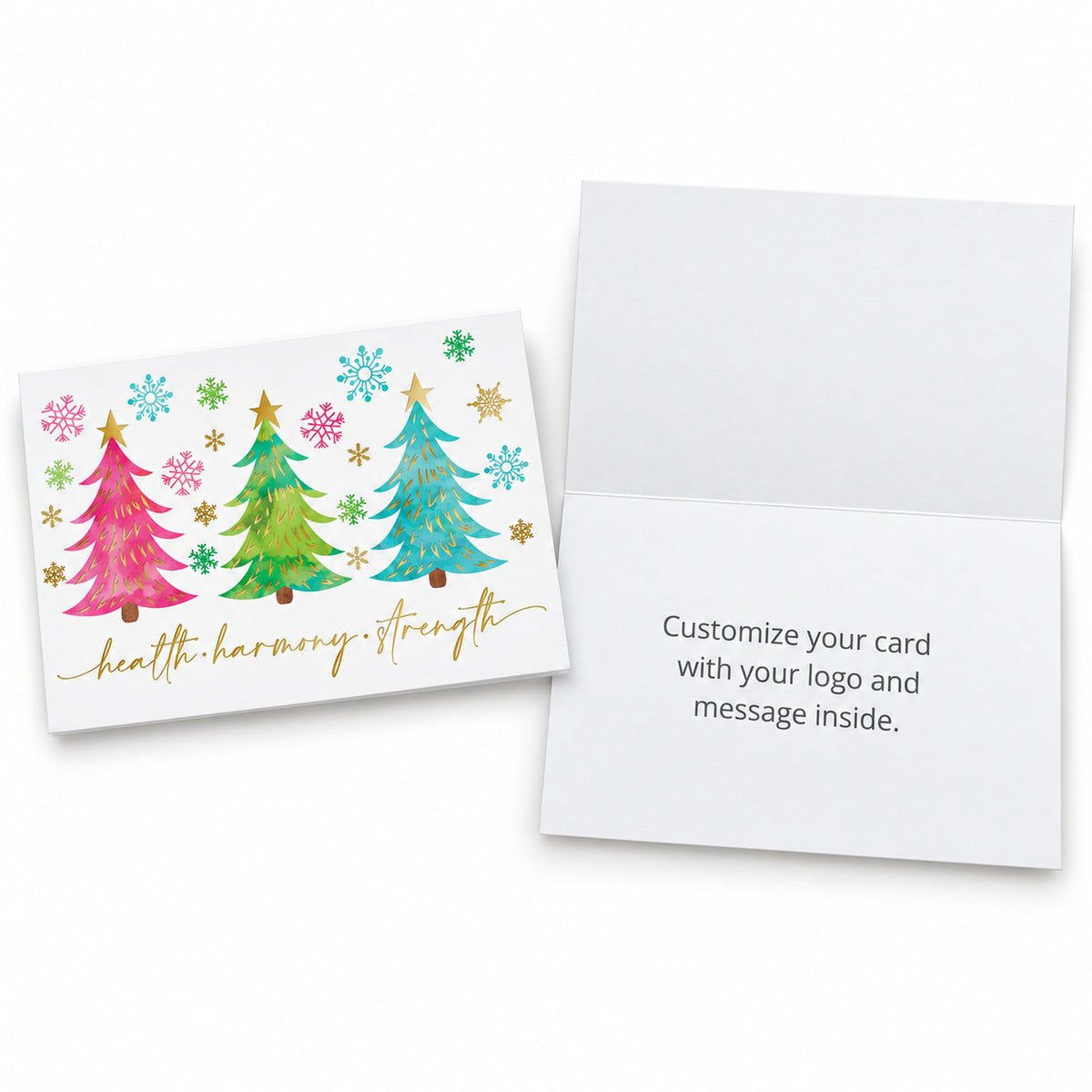 Colorful Greetings 80lb 7 x 5 Foldover Card Set