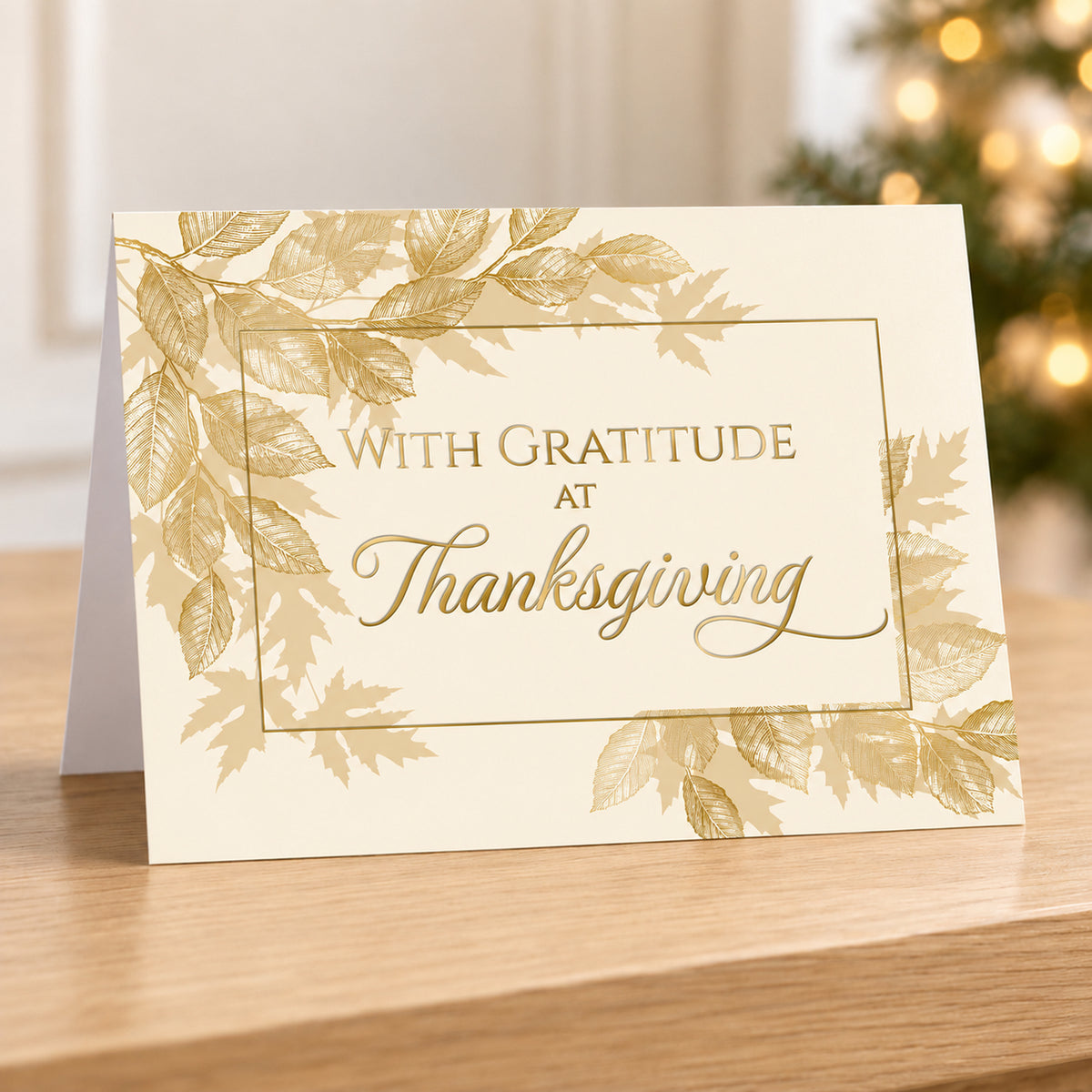 Autumn Gratitude 80lb 7 x 5 Foldover Card Set
