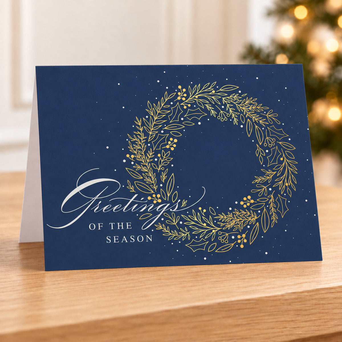 Exquisite Wreath 80lb 5 x 7 Foldover Card Set