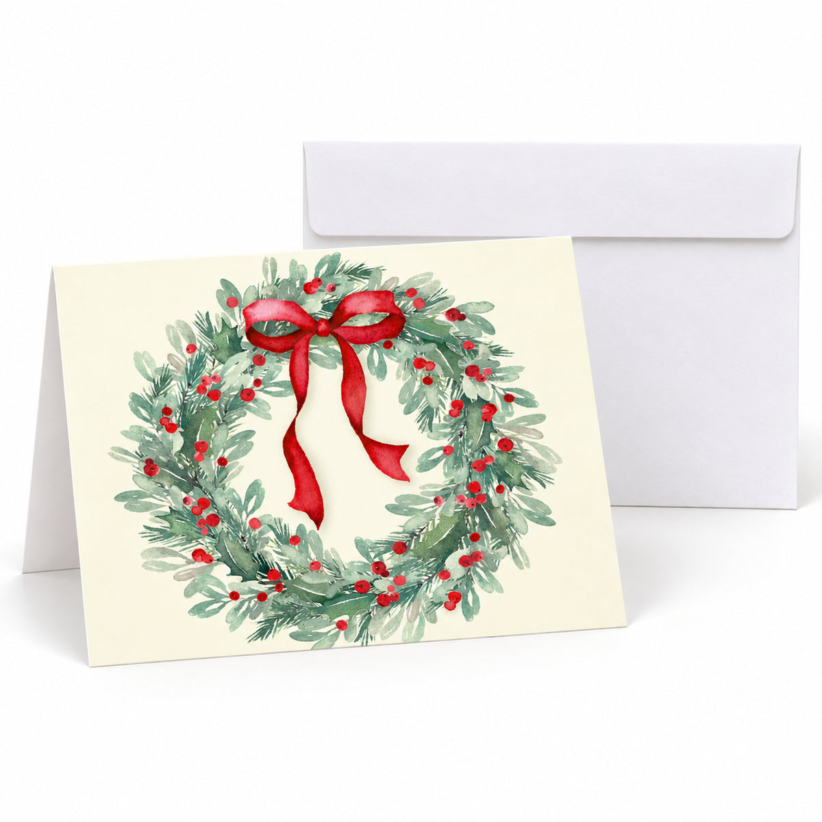 Holiday Simplicity 80lb 7 x 5 Foldover Card Set