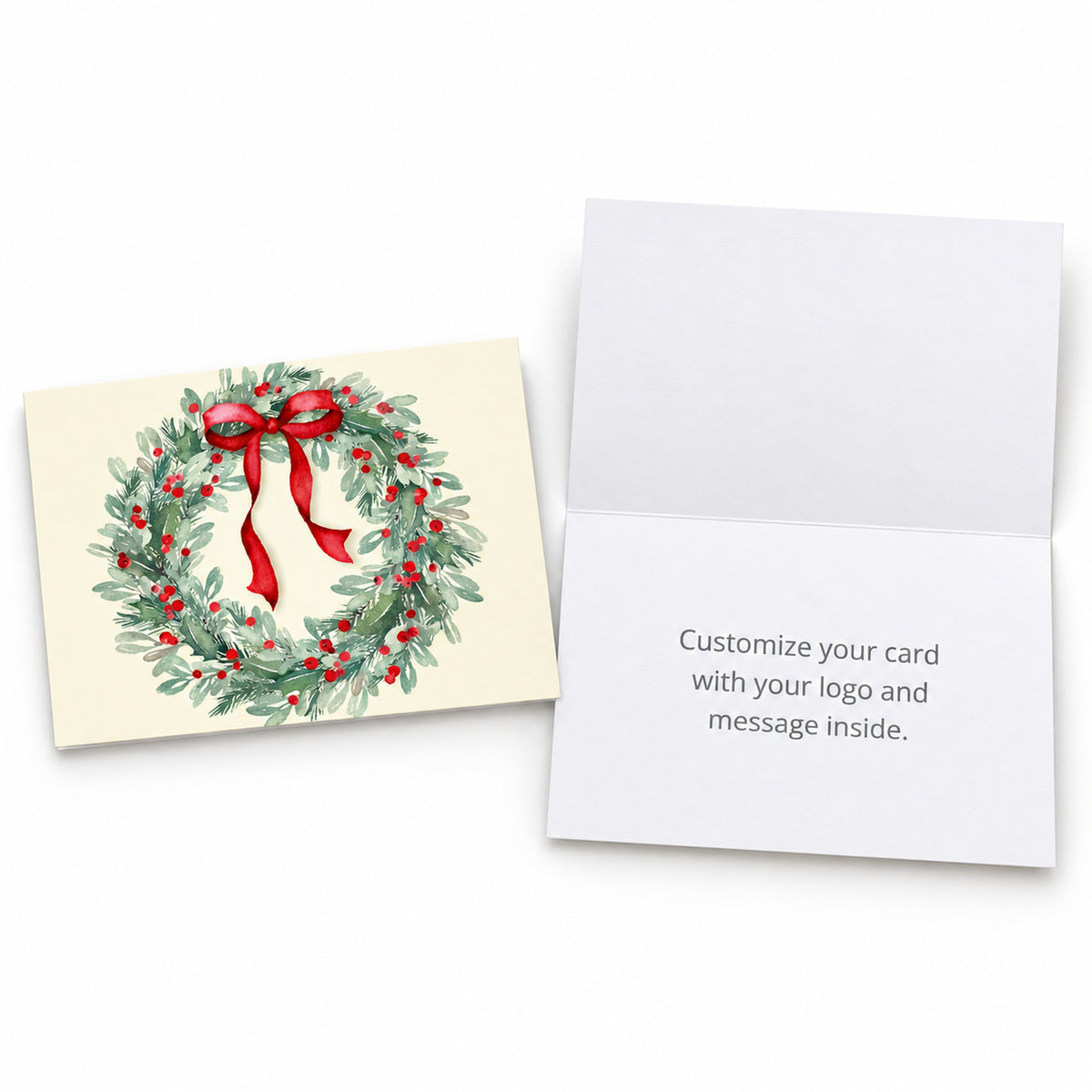 Holiday Simplicity 80lb 7 x 5 Foldover Card Set