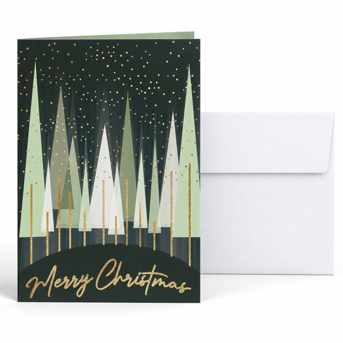 Hunter Forest Holiday Calendar 80lb 5 x 7 Foldover Card Set