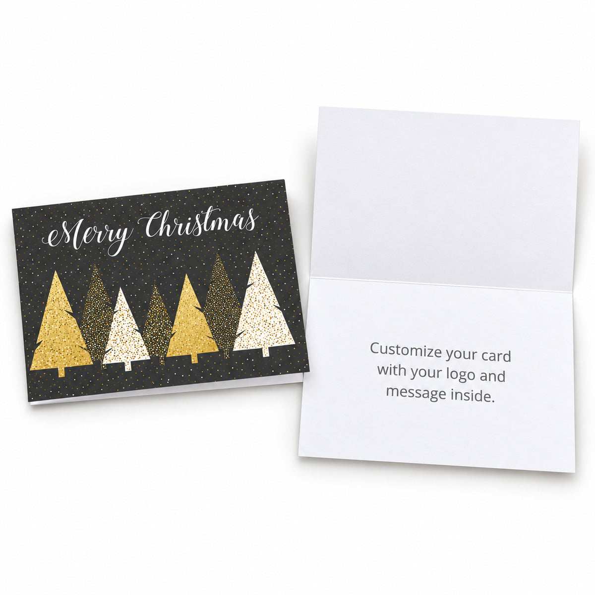 Merry Christmas Simplicity 80lb 7 x 5 Foldover Card Set
