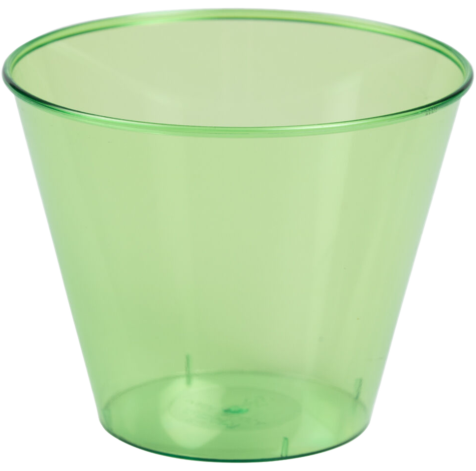 Lime Green 9oz Plastic Tumblers - 72 Pack