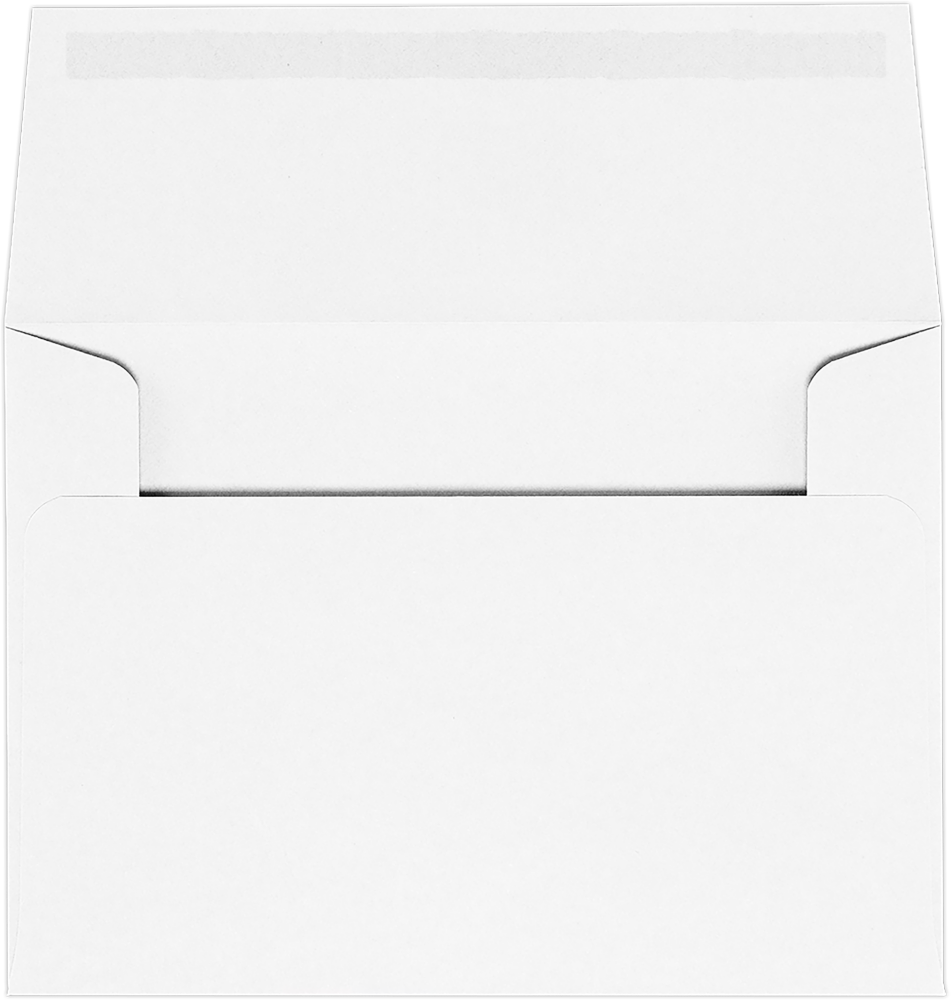 White 24lb A2 Machine Insertable Envelopes (4 3/8 x 5 3/4)