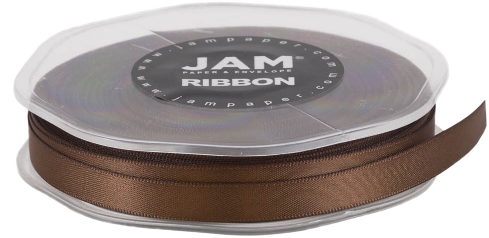 Chocolate Brown Satin 3/8 Inch x 25 Yards Ribbon