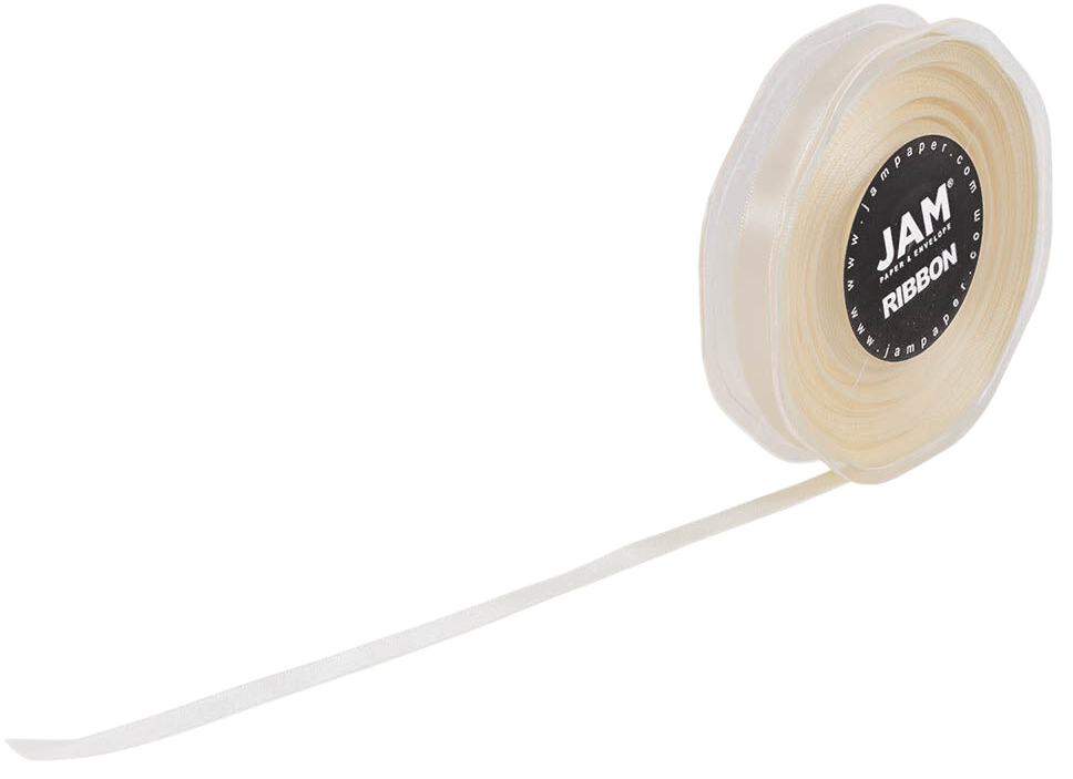 Ivory Satin 3/8 Inch x 25 Yards Ribbon