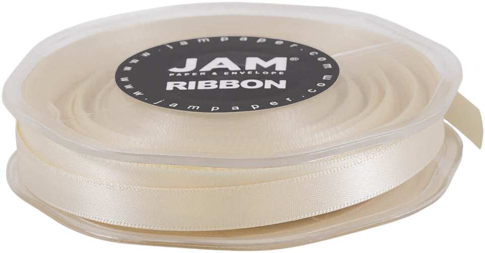 Ivory Satin 3/8 Inch x 25 Yards Ribbon