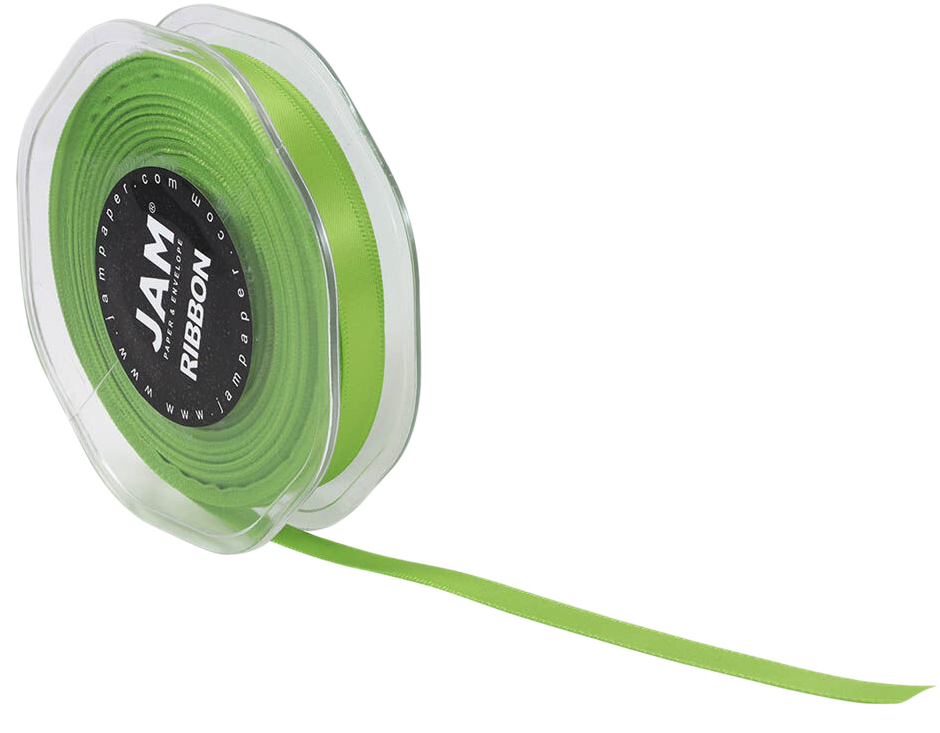 Lime Green 3/8 Inch x 25 Yards Satin Ribbon