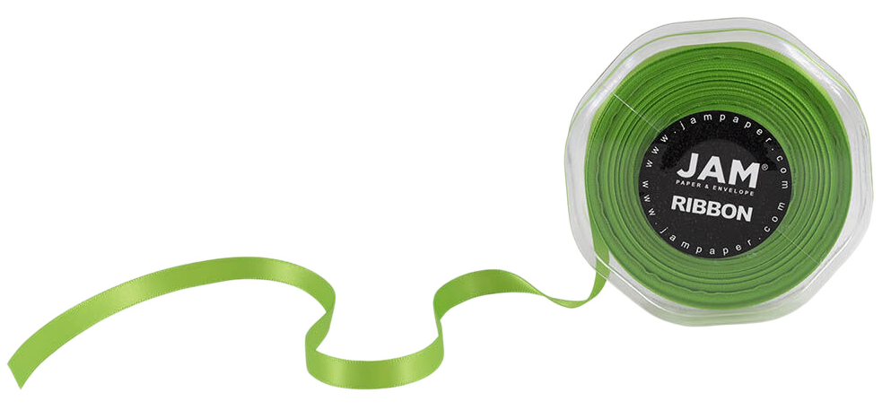 Lime Green 3/8 Inch x 25 Yards Satin Ribbon