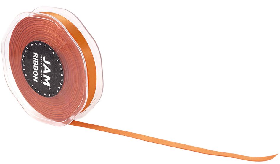 Orange Satin 3/8 Inch x 25 Yards Ribbon