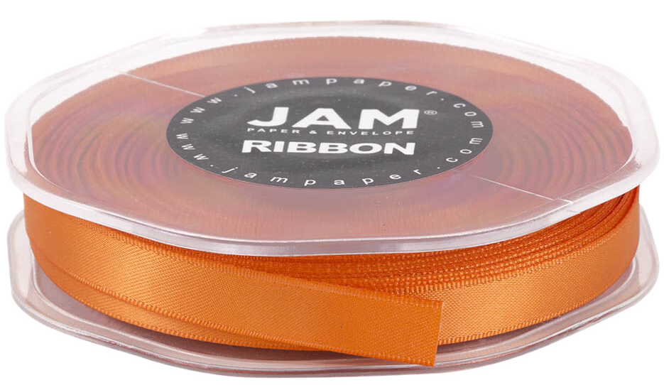 Orange Satin 3/8 Inch x 25 Yards Ribbon